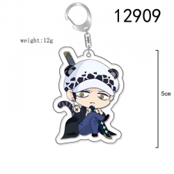 One Piece Anime Acrylic Keychain Charm price for 5 pcs 12909