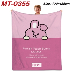 BTS Flannel Blanket Air Condit...