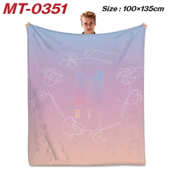 BTS Flannel Blanket Air Condit...