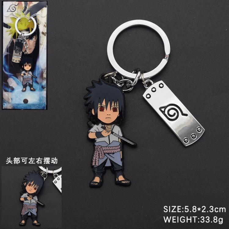 Naruto Anime Cartoon 2 Pendant Turning Keychain Bag Pendant