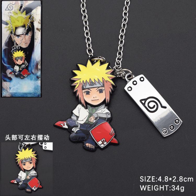 Naruto Anime Cartoon 3 Pendants Rotating Necklace Pendant