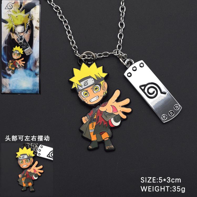 Naruto Anime Cartoon 3 Pendants Rotating Necklace Pendant