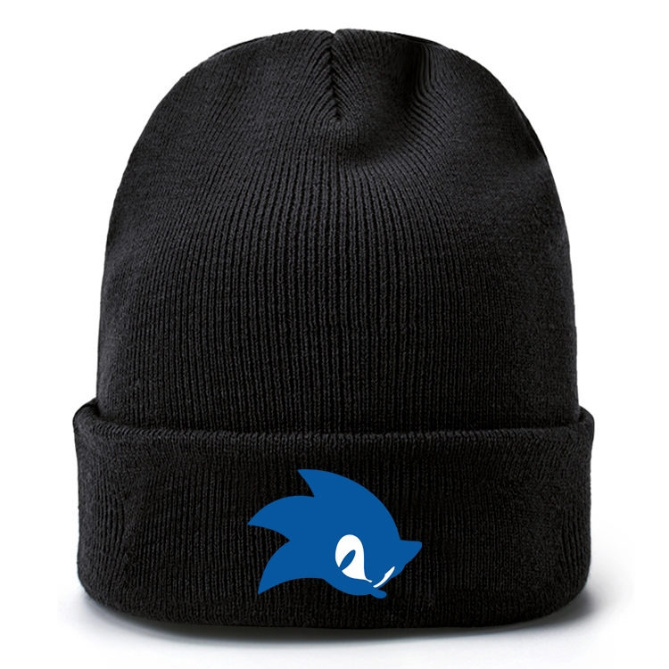 Sonic The Hedgehog Anime knitted hat wool hat head circumference 40-80cm