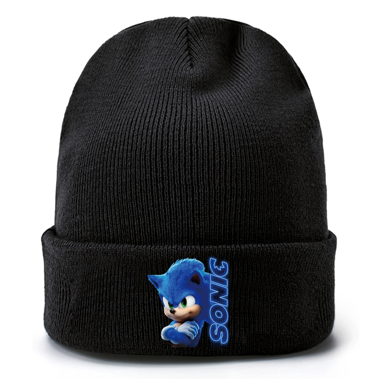 Sonic The Hedgehog Anime knitted hat wool hat head circumference 40-80cm