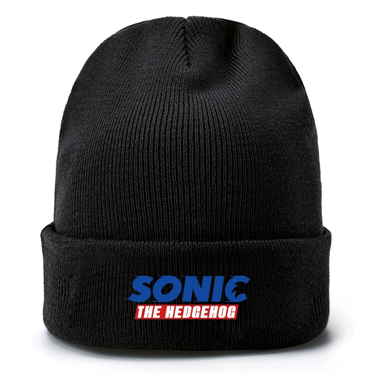 Sonic The Hedgehog Anime knitted hat wool hat head circumference 40-80cm