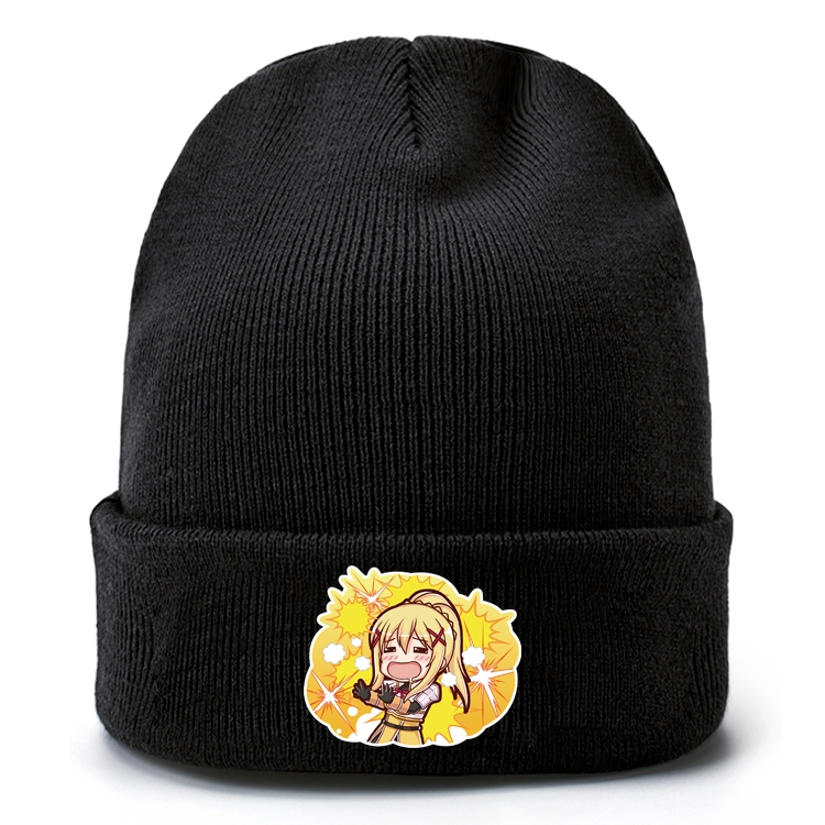 Blessings for a better world Anime knitted hat wool hat head circumference 40-80cm