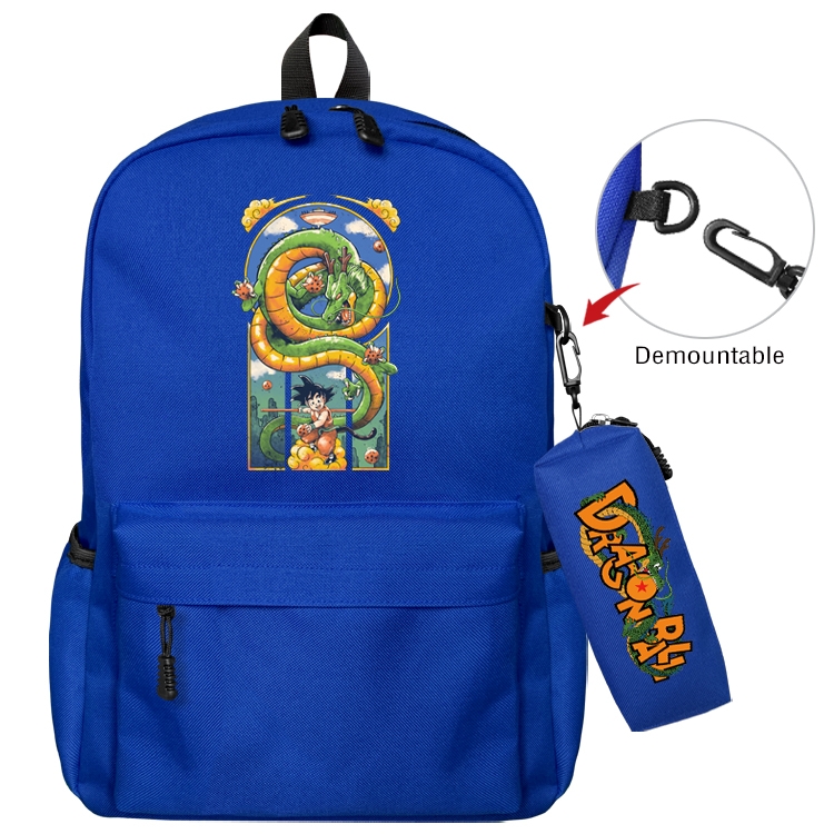 DRAGON BALL Anime Backpack School Bag  Small Pencil Case Set 43X35X12CM