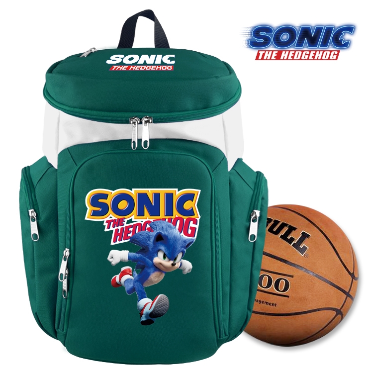 Sonic The Hedgehog anime basketball bag backpack schoolbag