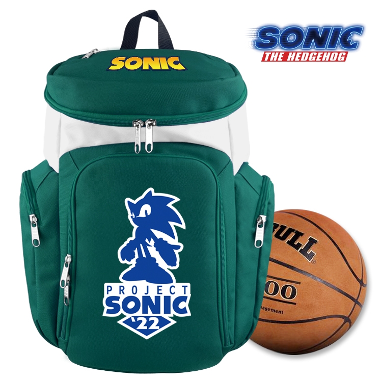 Sonic The Hedgehog anime basketball bag backpack schoolbag