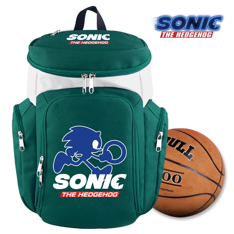 Sonic The Hedgehog anime basketball bag backpack schoolbag