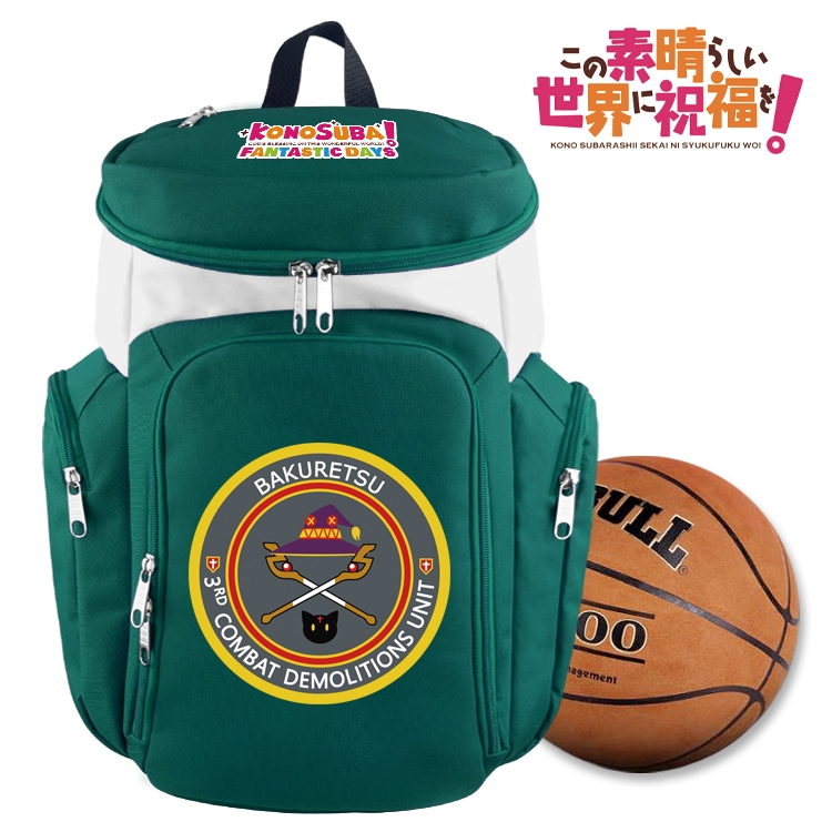 Blessings for a better world anime basketball bag backpack schoolbag