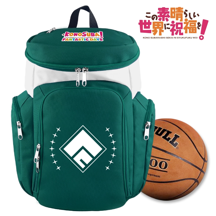 Blessings for a better world anime basketball bag backpack schoolbag