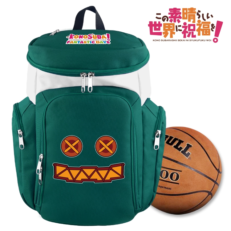 Blessings for a better world anime basketball bag backpack schoolbag