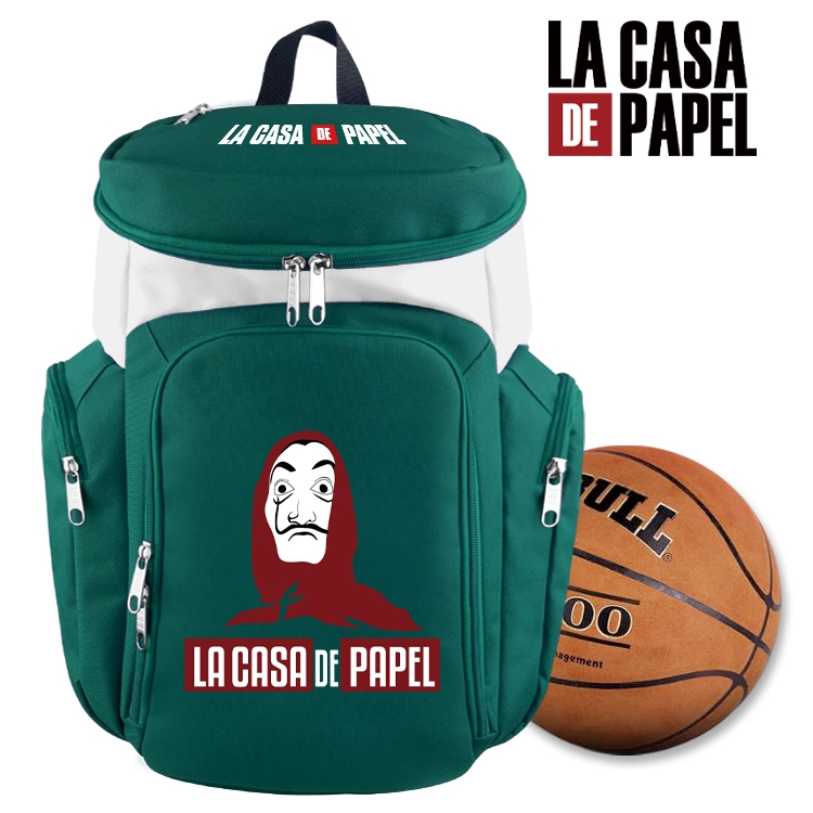 Money Heist anime basketball bag backpack schoolbag