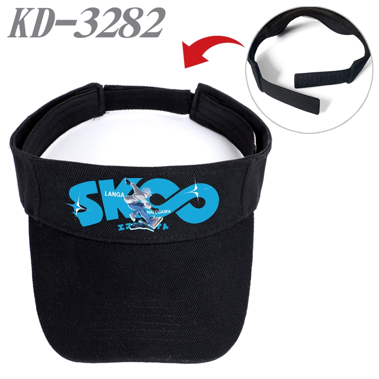 SK∞ Anime Peripheral Empty Top sun hat Visor Hat Hat circumference 55-60cm KD-3282A