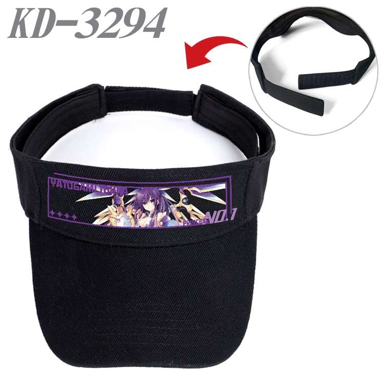 Date-A-Live Anime Peripheral Empty Top sun hat Visor Hat Hat circumference 55-60cm  KD-3294A