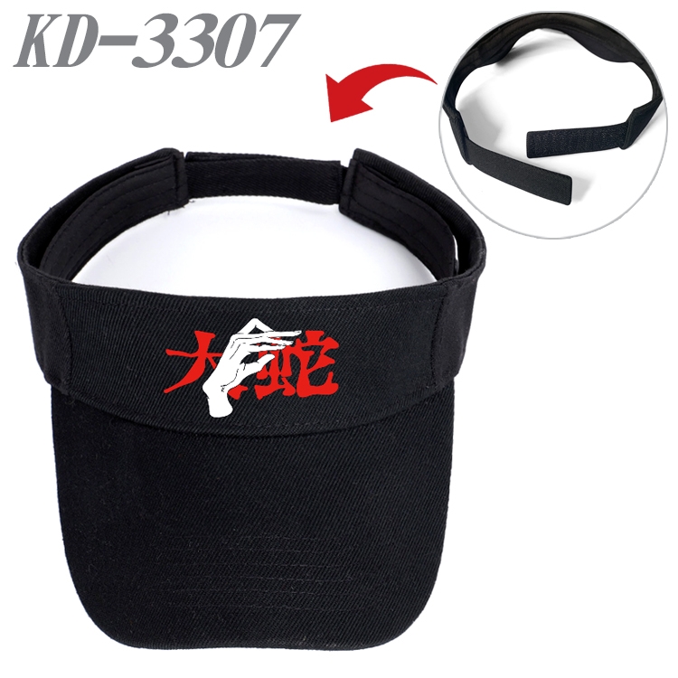 Jujutsu Kaisen Anime Peripheral Empty Top sun hat Visor Hat Hat circumference 55-60cm KD-3307A