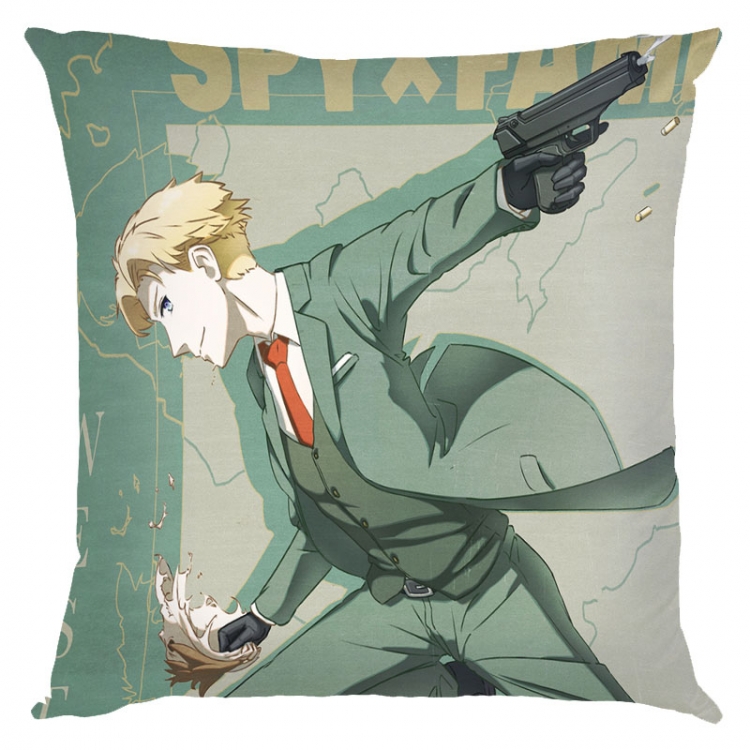 SPY×FAMILY Anime square full-color pillow cushion 45X45CM NO FILLING  J2-130