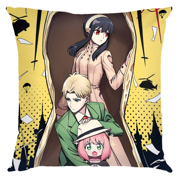 SPY×FAMILY Anime square full-color pillow cushion 45X45CM NO FILLING  J2-127