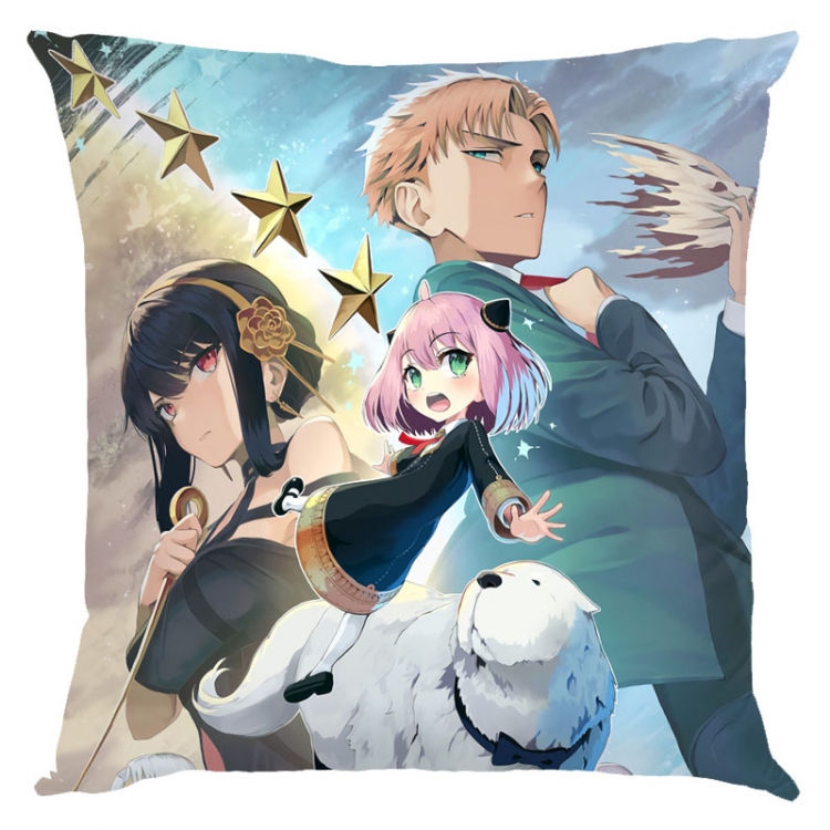 SPY×FAMILY Anime square full-color pillow cushion 45X45CM NO FILLING  J2-104