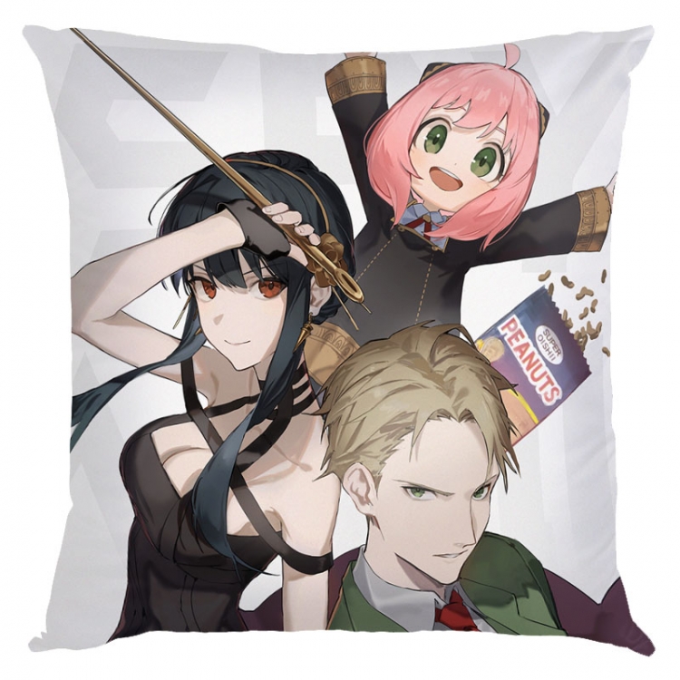 SPY×FAMILY Anime square full-color pillow cushion 45X45CM NO FILLING   J2-126