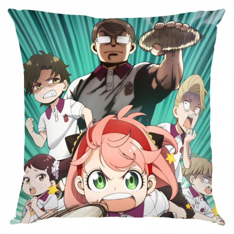 SPY×FAMILY Anime square full-color pillow cushion 45X45CM NO FILLING  J2-101