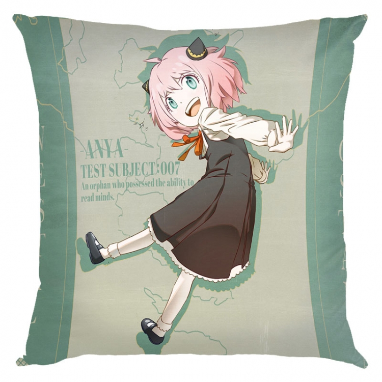 SPY×FAMILY Anime square full-color pillow cushion 45X45CM NO FILLING  J2-132