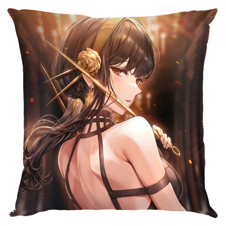 SPY×FAMILY Anime square full-color pillow cushion 45X45CM NO FILLING  J2-120