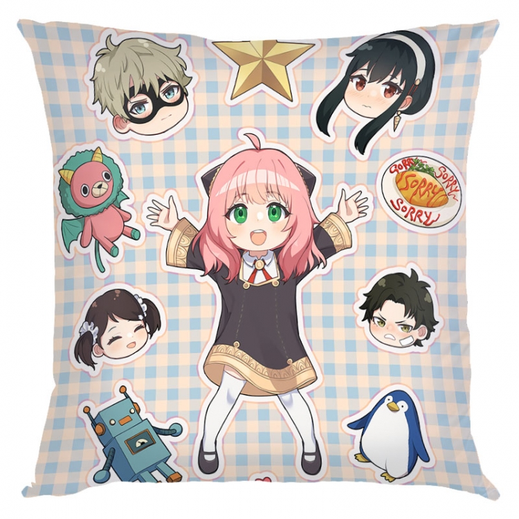 SPY×FAMILY Anime square full-color pillow cushion 45X45CM NO FILLING J2-116