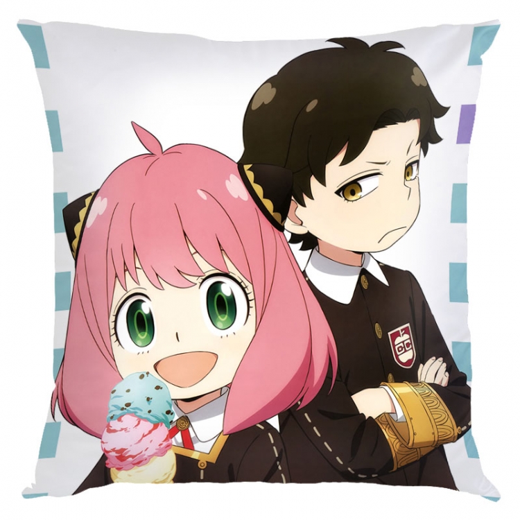 SPY×FAMILY Anime square full-color pillow cushion 45X45CM NO FILLING  J2-128