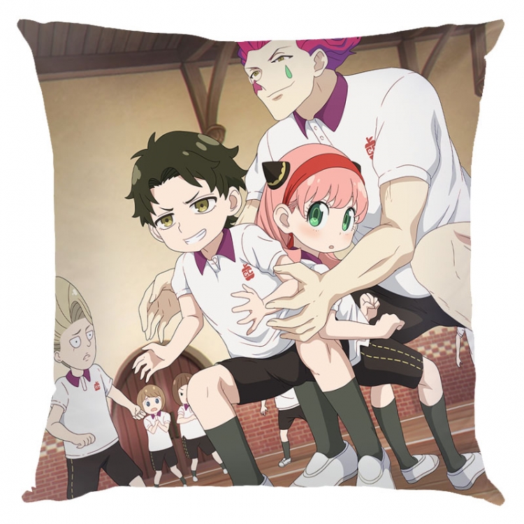 SPY×FAMILY Anime square full-color pillow cushion 45X45CM NO FILLING  J2-98