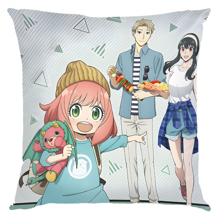 SPY×FAMILY Anime square full-color pillow cushion 45X45CM NO FILLING  J2-103