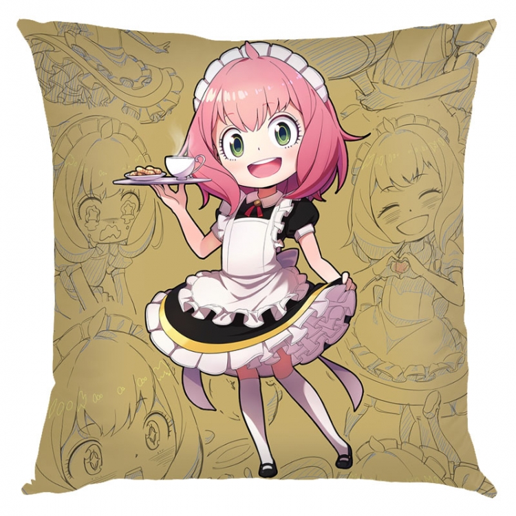 SPY×FAMILY Anime square full-color pillow cushion 45X45CM NO FILLING  J2-95