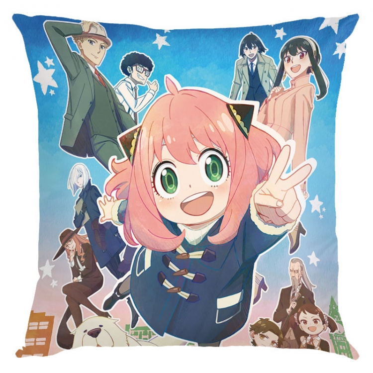 SPY×FAMILY Anime square full-color pillow cushion 45X45CM NO FILLING  J2-115