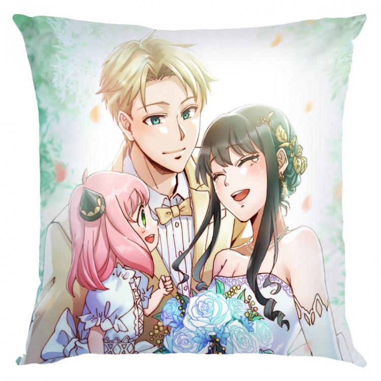 SPY×FAMILY Anime square full-color pillow cushion 45X45CM NO FILLING  J2-110