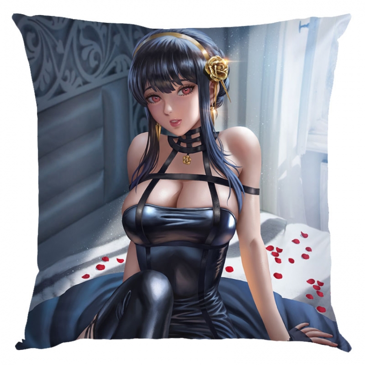 SPY×FAMILY Anime square full-color pillow cushion 45X45CM NO FILLING  J2-125