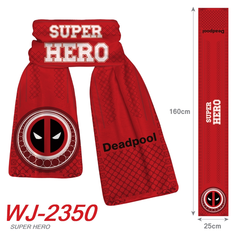 Deadpool Anime Plush Impression Scarf Neck 25x160cm WJ-2350