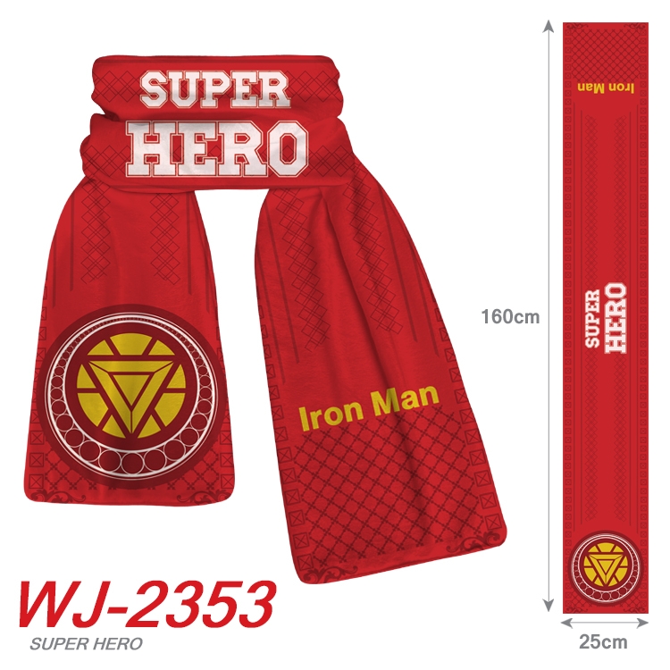 Iron Man Anime Plush Impression Scarf Neck 25x160cm WJ-2353