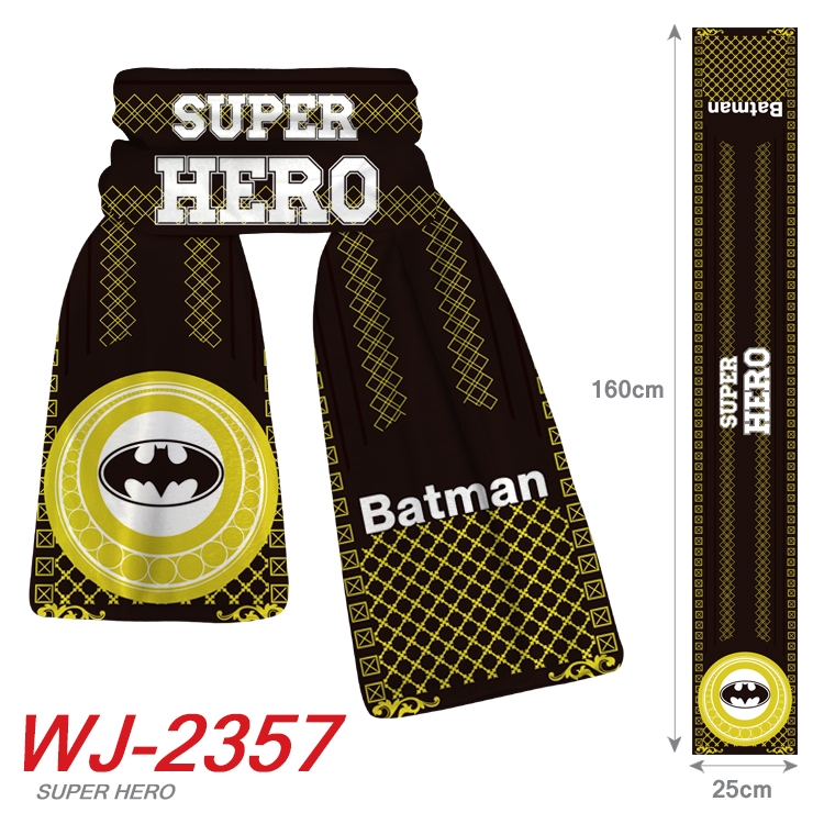 Batman Anime Plush Impression Scarf Neck 25x160cm WJ-2357