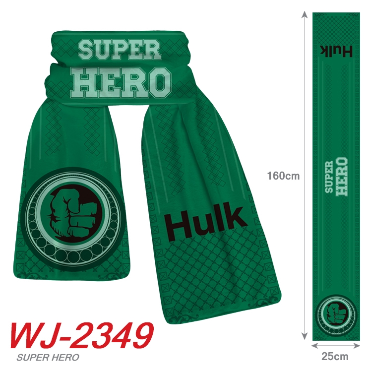 Hulk Movie Anime Plush Impression Scarf Neck 25x160cm WJ-2349