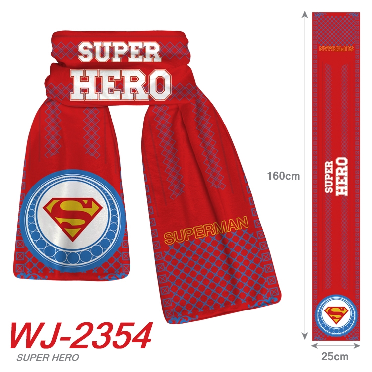 superman Anime Plush Impression Scarf Neck 25x160cm WJ-2354
