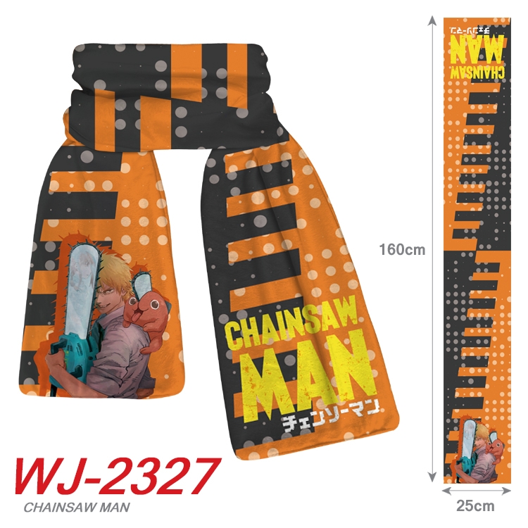 chainsaw man Anime Plush Impression Scarf Neck 25x160cm WJ-2327