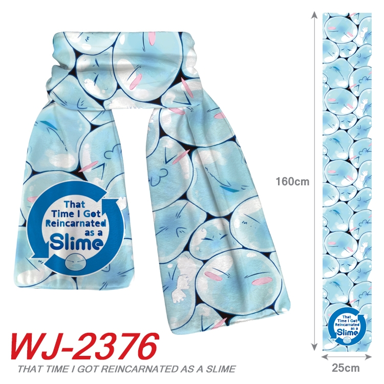 That Time I Got Slim Anime Plush Impression Scarf Neck 25x160cm WJ-2376