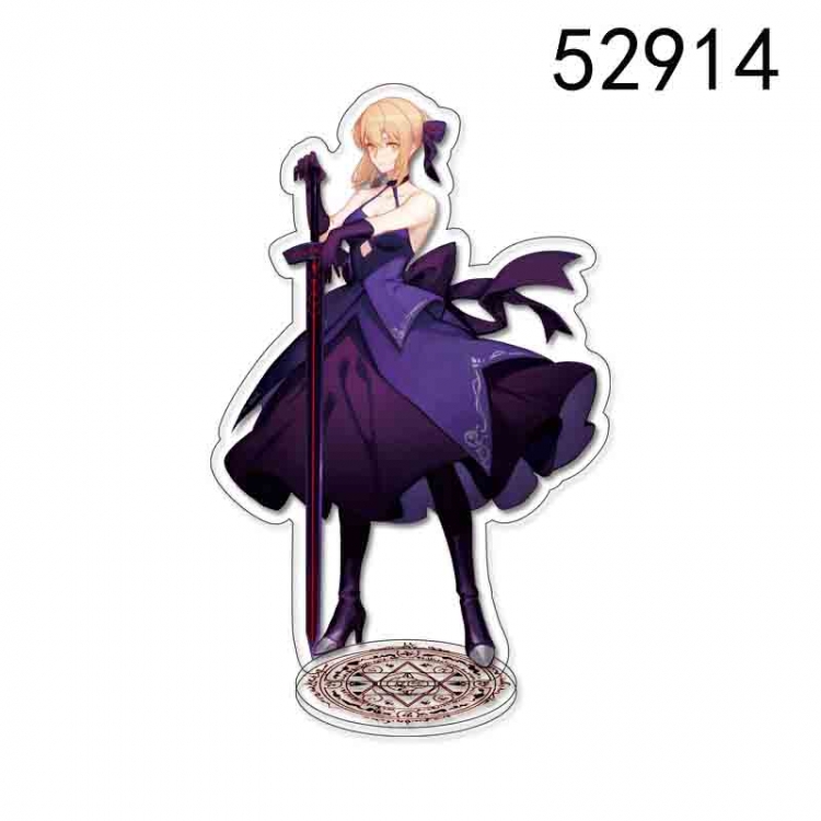 Fate stay night Anime characters acrylic Standing Plates Keychain 15CM 52914