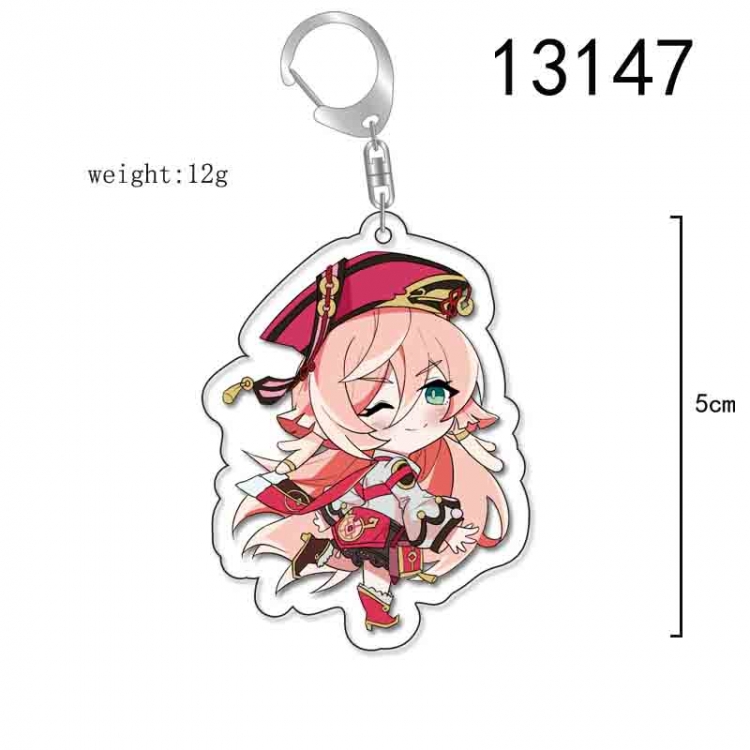 Genshin Impact Anime Acrylic Keychain Charm price for 5 pcs 13147