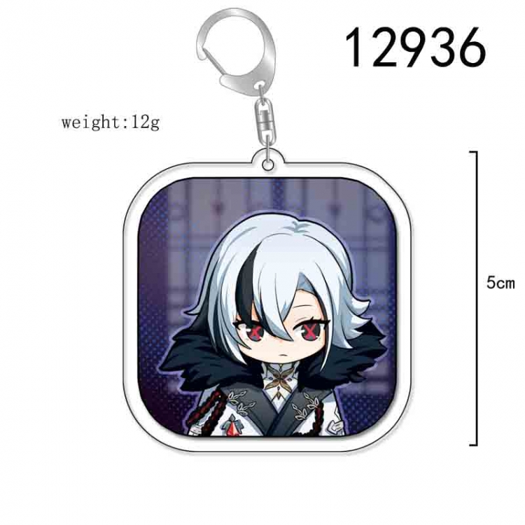 Genshin Impact Anime Acrylic Keychain Charm price for 5 pcs 12936