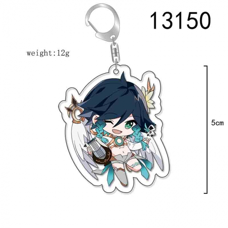 Genshin Impact Anime Acrylic Keychain Charm price for 5 pcs 13150