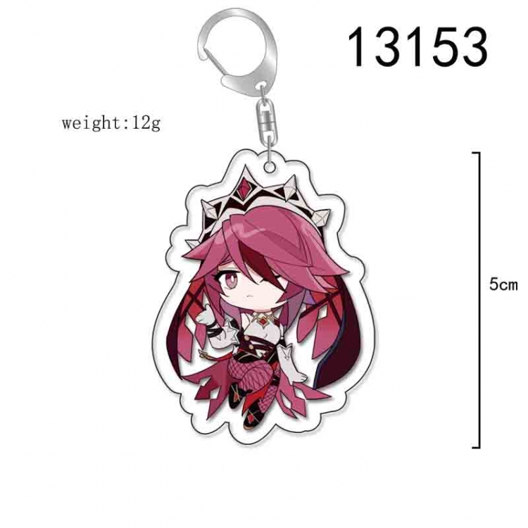 Genshin Impact Anime Acrylic Keychain Charm price for 5 pcs 13153