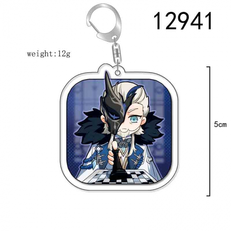 Genshin Impact Anime Acrylic Keychain Charm price for 5 pcs 12941