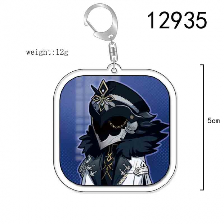 Genshin Impact Anime Acrylic Keychain Charm price for 5 pcs 12935